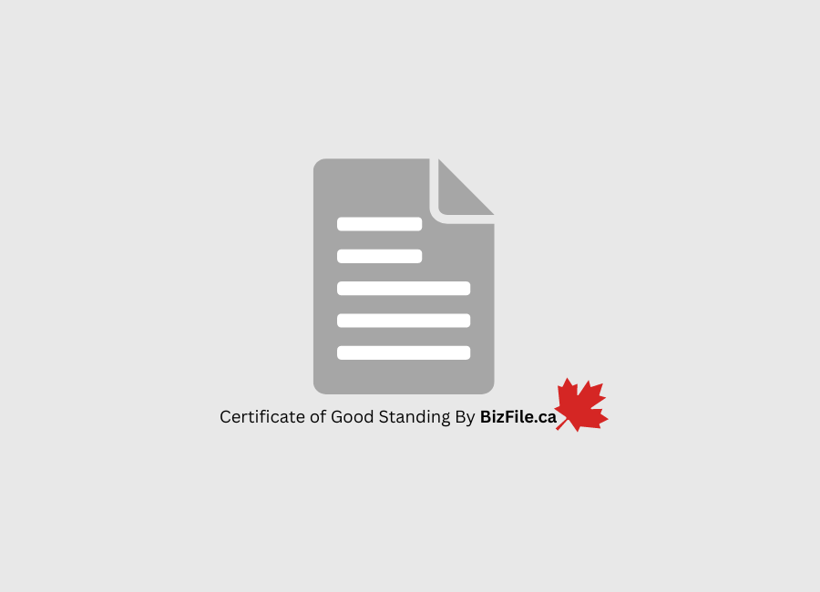 Canada Certificate of Good Standing