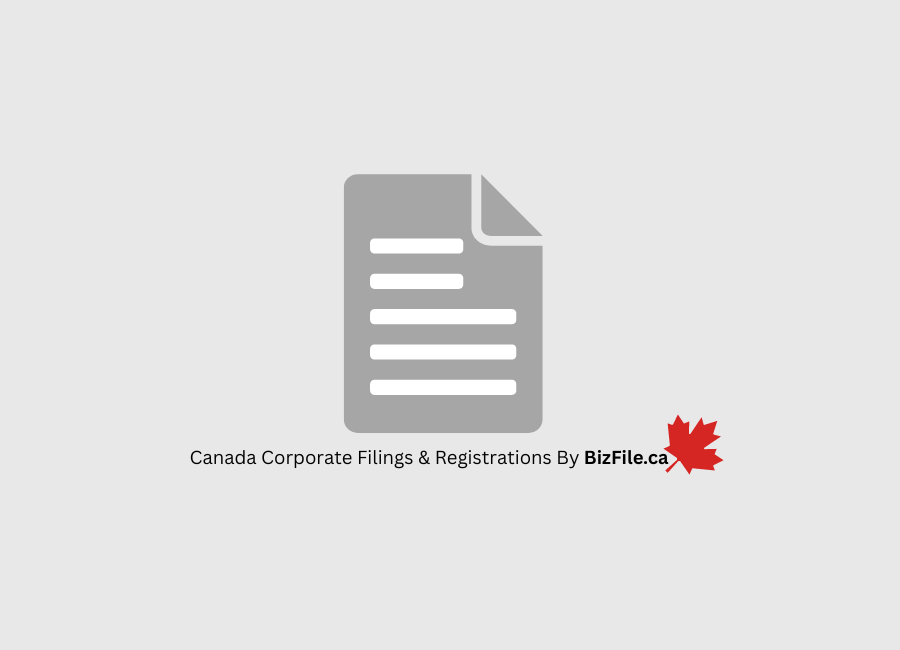 Canada Corporate Filings & Company Registrations